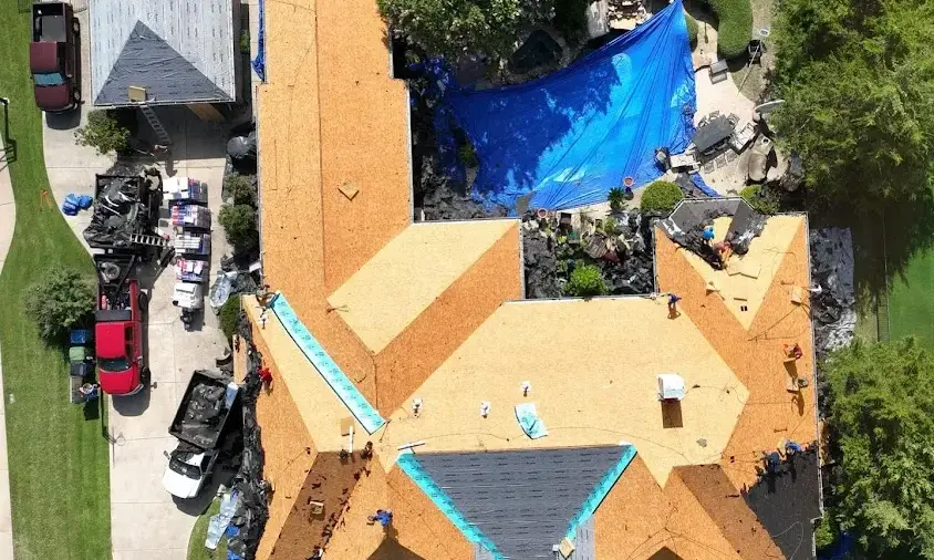 Professional Roof Repair being performed in Wonder Lake